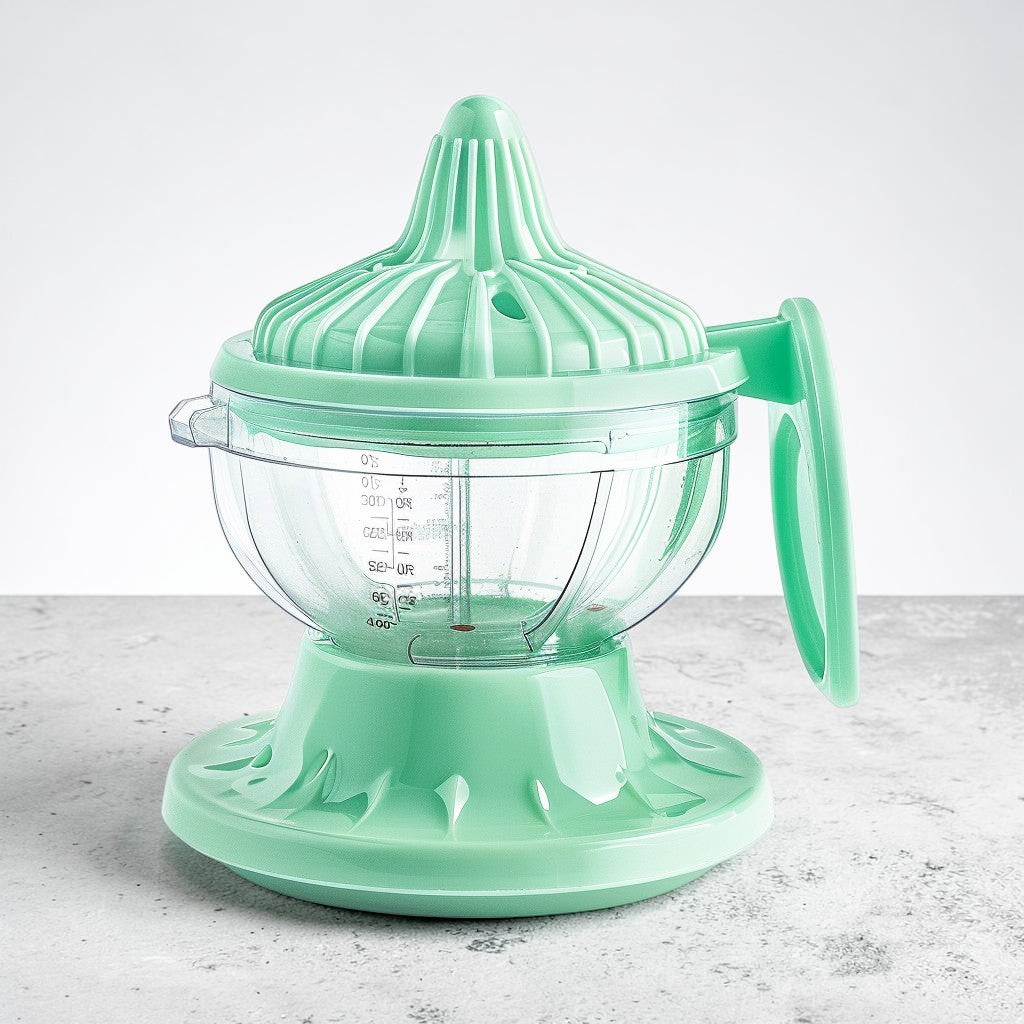 Aglplus Multi-Functional Manual Citrus Juicer - Portable Hand Lemon Squeezer with Built-in Grater and 400ml Measuring Cup