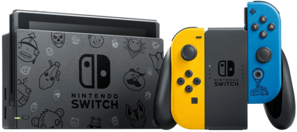 Nintendo Switch Console Fortnite Wildcat Bundle Edition with Exclusive Joy-Cons & 2000 V-Bucks
