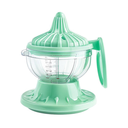 Aglplus Multi-Functional Manual Citrus Juicer - Portable Hand Lemon Squeezer with Built-in Grater and 400ml Measuring Cup