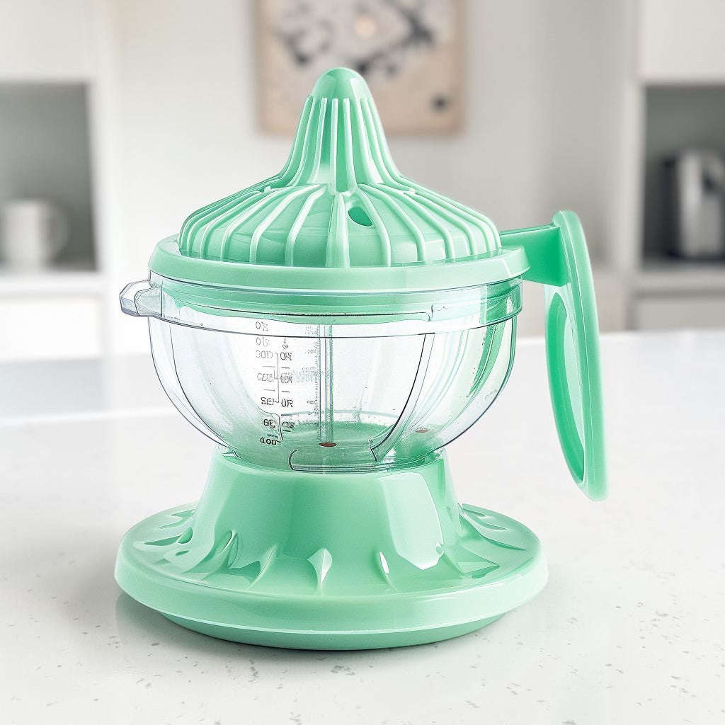 Aglplus Multi-Functional Manual Citrus Juicer - Portable Hand Lemon Squeezer with Built-in Grater and 400ml Measuring Cup