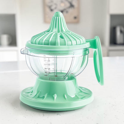 Aglplus Multi-Functional Manual Citrus Juicer - Portable Hand Lemon Squeezer with Built-in Grater and 400ml Measuring Cup