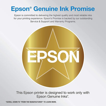 Epson EcoTank ET-4800 Wireless All-in-One Inkjet Printer, White – Cartridge-Free, Scanner, Copier, Fax, ADF, Ethernet, Home Office