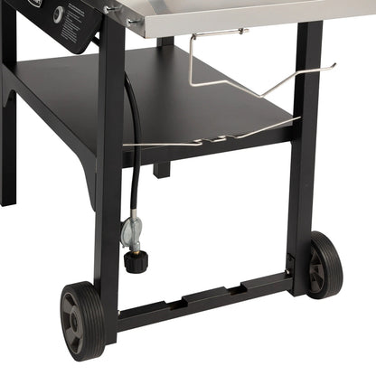 Cuisinart – Outdoor Wok Station, 50,000 BTU Propane Outdoor Wok Burner w Prep Table, 14′′ Carbon Steel Wok for Stir Fry, Searing, BBQ – Black