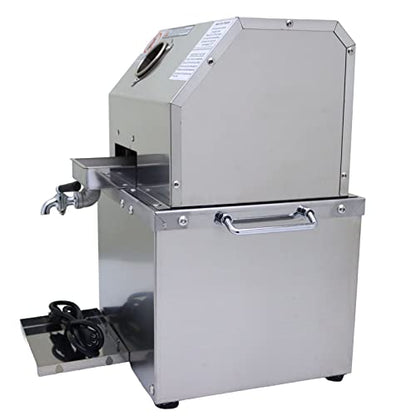 LGXEnzhuo 110V Electric Sugar Cane Press Juicer Machine, 800W Stainless Steel Desktop Sugarcane Juicing Crusher Extractor, with 3 Rollers for Home and Commercial: Home &amp; Kitchen