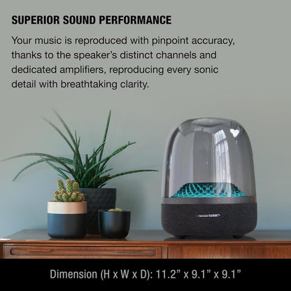Bluetooth Home Speaker – Superior Sound Quality – 5 Diamond Effect Light Themes – Made from Recycled Materials