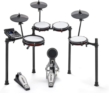 Nitro Max Electric Drum Set with Mesh Pads & Bluetooth