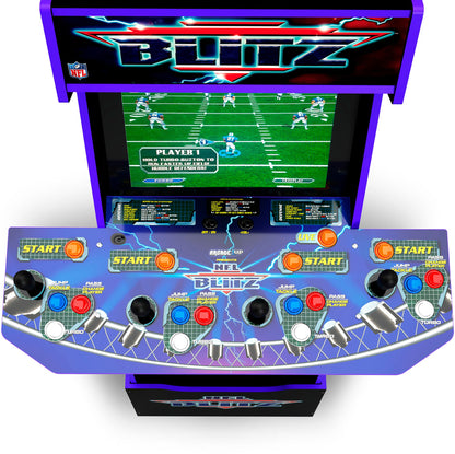 Arcade1Up &ndash; NFL Blitz Arcade with Riser and Lit Marquee &ndash; Multi