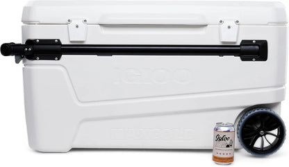 110QT Glide Cooler with Wheels and Telescoping Handle