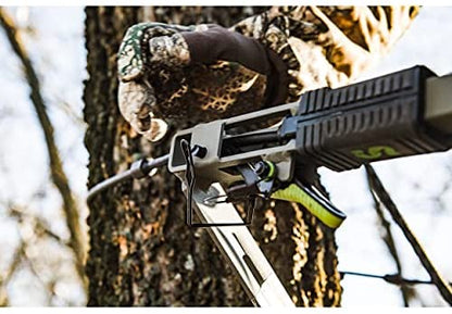 Summit Viper SD Climbing Treestand &ndash; Lightweight Aluminum, Foam Padded Seat, 300 lbs Capacity, Includes Safety Harness