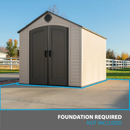 Lifetime 8 Ft. x 10 Ft. Outdoor Storage Shed