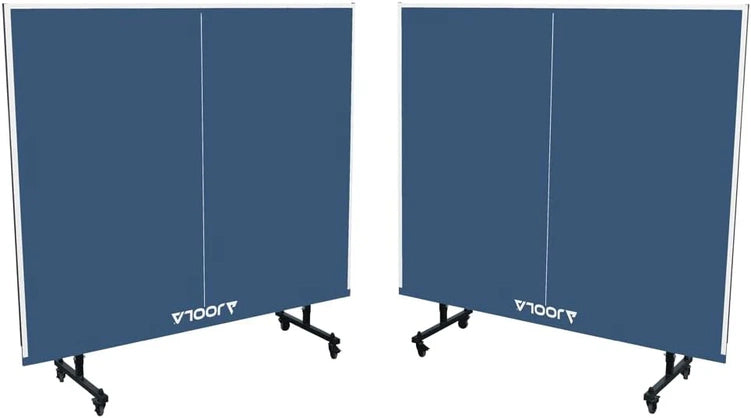 JOOLA Inside Professional MDF Indoor Ping Pong Table with Quick Clamp Table Tennis Net and Post Set - 10 Minute Easy Assembly - Tournament Quality - Foldable with Single Player Playback Mode