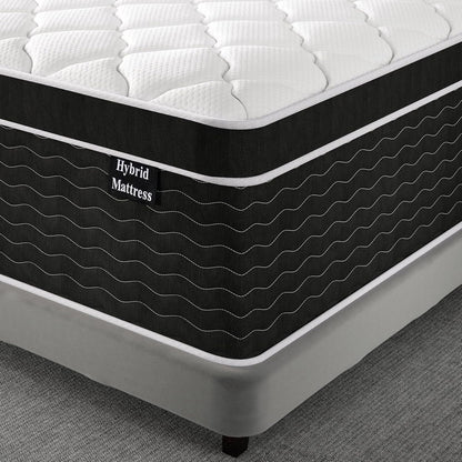 Full Size Mattress 10 Inch Full Size Mattress in a Box Medium Plush Hybrid Mattress