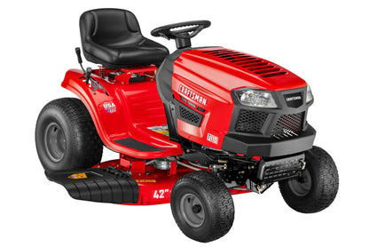Craftsman T110 42-in Riding Lawn Mower – 17.5 HP Briggs & Stratton Engine – 7-Speed Transmission – Model 13AN77XS093
