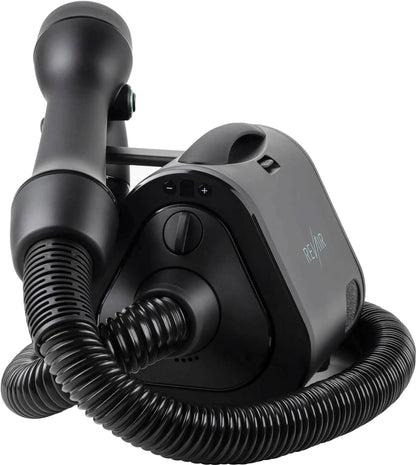 Reverse-Air Hair Dryer with Hair Clips – Black