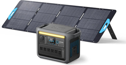 Portable Power Station, 1800W (2400W Peak) Solar Generator, 58 Minutes to Fully Charge, 1056wh LiFePO4 Battery,