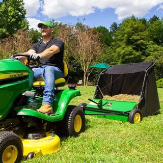 John Deere 42测 Tow-Behind Lawn Sweeper, 24 cu. ft. Capacity, Adjustable Brushes