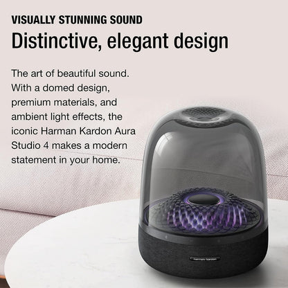 Bluetooth Home Speaker – Superior Sound Quality – 5 Diamond Effect Light Themes – Made from Recycled Materials