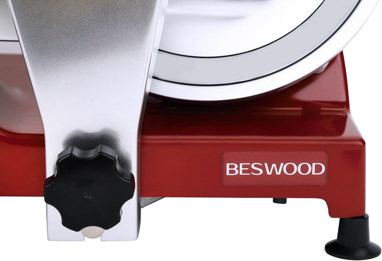 10" Electric Deli Meat Slicer, 240W, Red, Commercial/Home Use