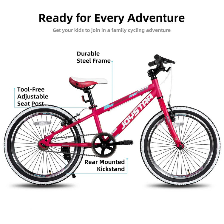 JOYSTAR Lubbock 20" 24" Kids Mountain Bike Single Speed Bicycle