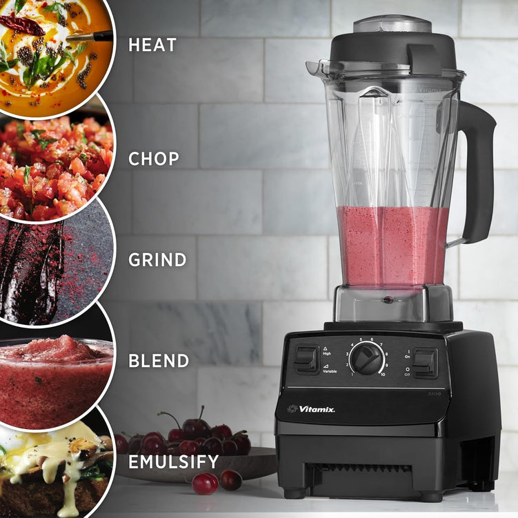 Vitamix 5200 Blender, Professional-Grade, 64 oz Container, Self-Cleaning, Black