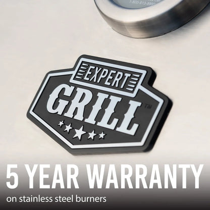 Expert Grill 5-Burner Propane Gas Grill with Side Burner