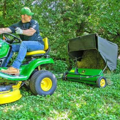 John Deere 42测 Tow-Behind Lawn Sweeper, 24 cu. ft. Capacity, Adjustable Brushes