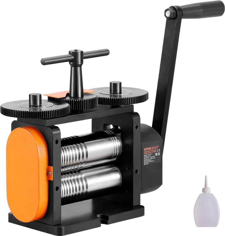 Vevor Rolling Mill Jewelry Machine 3-in-1 Multi-Function 57mm Max Width New