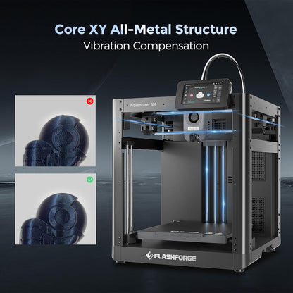 Adventurer 5M 3D Printer with Auto Leveling & High Speed