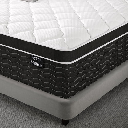 Full Size Mattress 10 Inch Full Size Mattress in a Box Medium Plush Hybrid Mattress