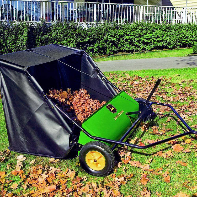 John Deere 42测 Tow-Behind Lawn Sweeper, 24 cu. ft. Capacity, Adjustable Brushes