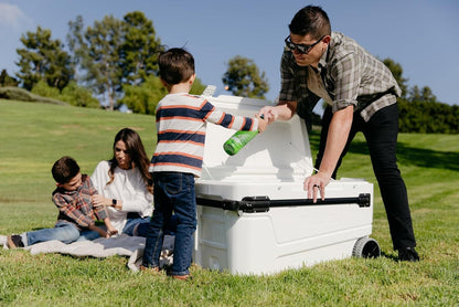 110QT Glide Cooler with Wheels and Telescoping Handle
