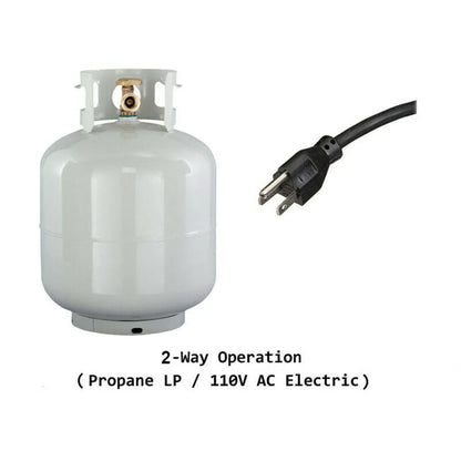 9.4 Cu ft 64 in*H Propane Refrigerator AC 110V Freezer Large Capacity Frigde Camper Motorhome