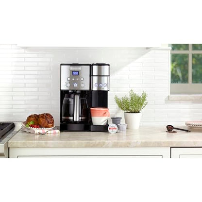Cuisinart Single Serve   12 Cup Coffee Maker, Offers 3 Sizes: 6 Ounces, 8 Ounces and 10 Ounces, Stainless Steel, SS 15P1: Home &amp; Kitchen
