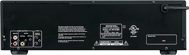 Onkyo DXC390 6 Disc CD Changer,Black