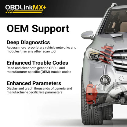 OBDLink Bluetooth Scanner for iPhone, Android, and Windows