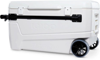 110QT Glide Cooler with Wheels and Telescoping Handle